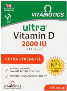 Vitabiotics Ultra Vitamin D 2000 IU Extra Strength - 96 Tablets